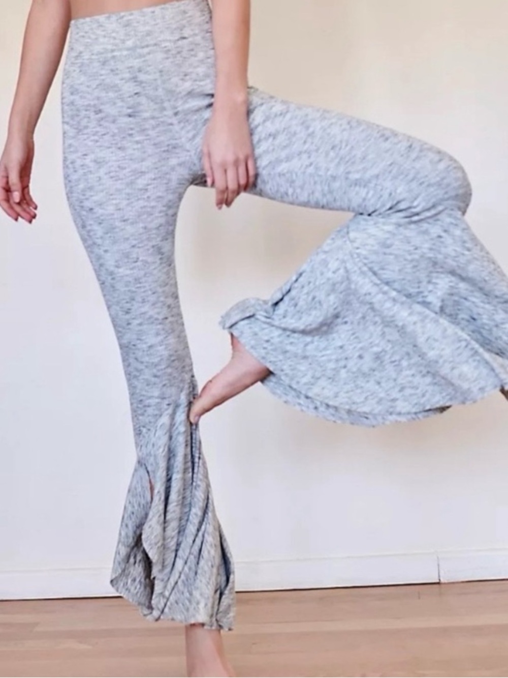 Free People Movement Low & Flow Leggings with ruffle hem